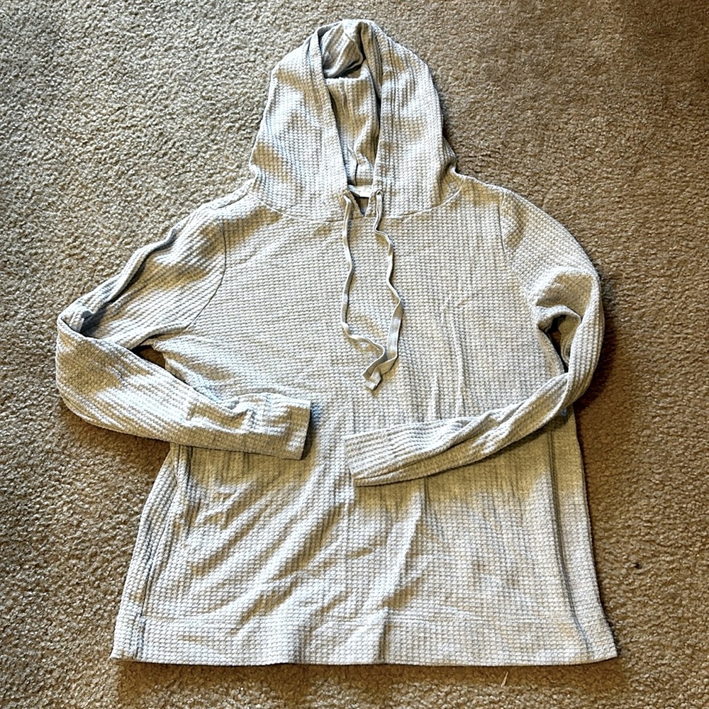 LOFT Women’s Waffle Hooded Pullover